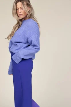 Soft Oversized Alpaca Sweater Vitow | Purple... | American Vintage | Little Soho