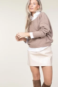 Soft Sweater Damsville | Brown... | American Vintage | Little Soho