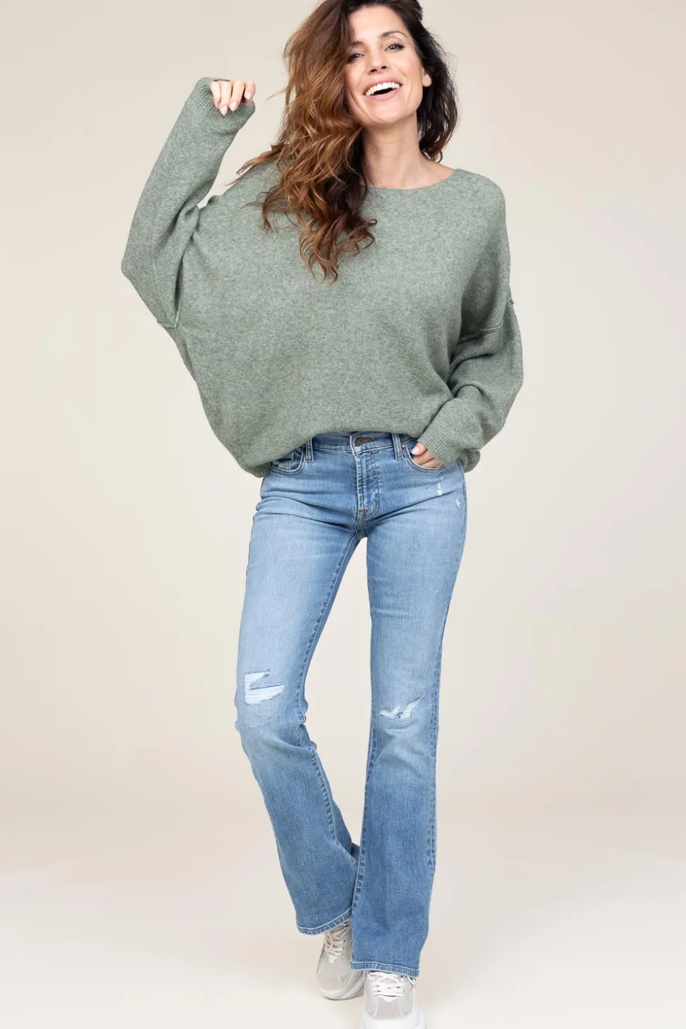 Soft Sweater Damsville | Green... | American Vintage | Little Soho