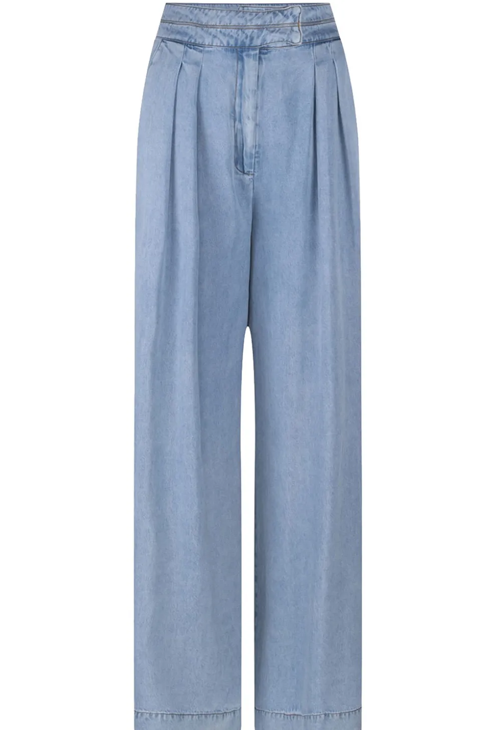 Soft Tencel Pleated Pants Fredrique | Blue... | Aaiko | Little Soho