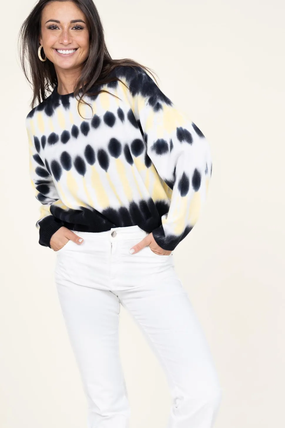 Soft Tie-Dye Sweater Tutti | Yellow... | Ba&Sh | Little Soho