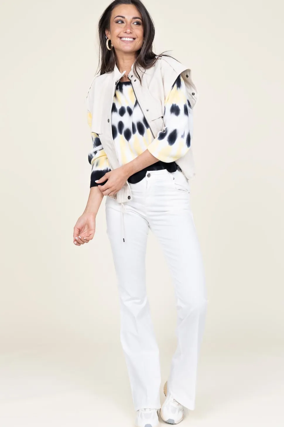 Soft Tie-Dye Sweater Tutti | Yellow... | Ba&Sh | Little Soho