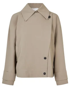 Soft Trenchcoat Silvia | Taupe... | Second Female | Little Soho