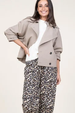 Soft Trenchcoat Silvia | Taupe... | Second Female | Little Soho