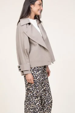 Soft Trenchcoat Silvia | Taupe... | Second Female | Little Soho