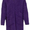 Soft Wool Mix Maxi Cardigan Zolly | Purple... | American Vintage | Little Soho