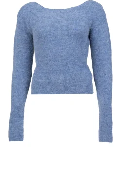 Soft Wool Mix Sweater East | Blue... | American Vintage | Little Soho