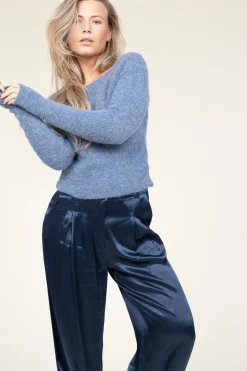 Soft Wool Mix Sweater East | Blue... | American Vintage | Little Soho