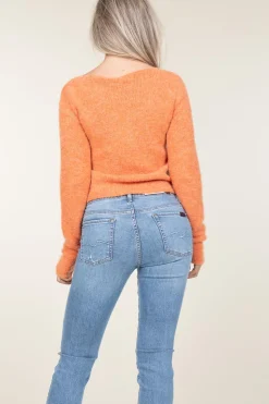 Soft Wool Mix Sweater East | Orange... | American Vintage | Little Soho