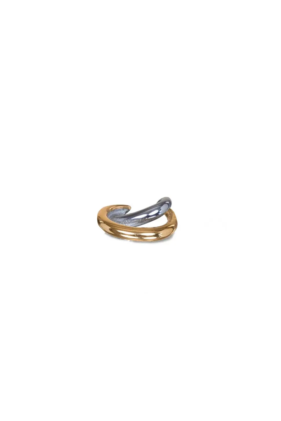 Stainless Steel Earcuff Two Tone | Gold... | Bandhu | Little Soho