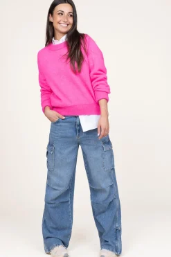 Straight Leg Cargo Jeans Mo | Blue... | Liu Jo | Little Soho