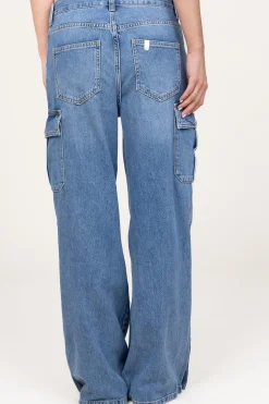 Straight Leg Cargo Jeans Mo | Blue... | Liu Jo | Little Soho