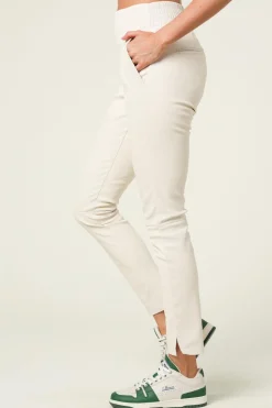 Stretch Leather Pants Colette | White... | Ibana | Little Soho