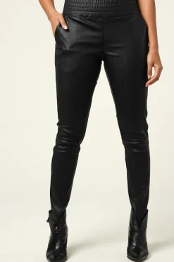 Stretch Leather Pants Colette | Black... | Ibana | Little Soho