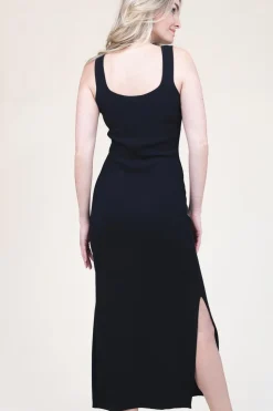 Stretch Tricot Maxi Dress Como | Black... | Second Female | Little Soho