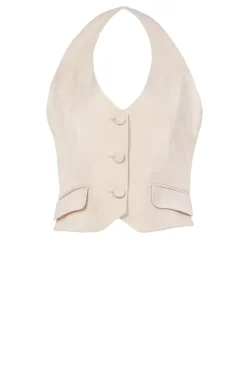Stretch Waistcoat Good | Natural... | Ba&Sh | Little Soho