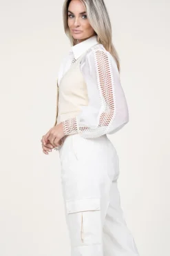 Stretch Waistcoat Good | Natural... | Ba&Sh | Little Soho