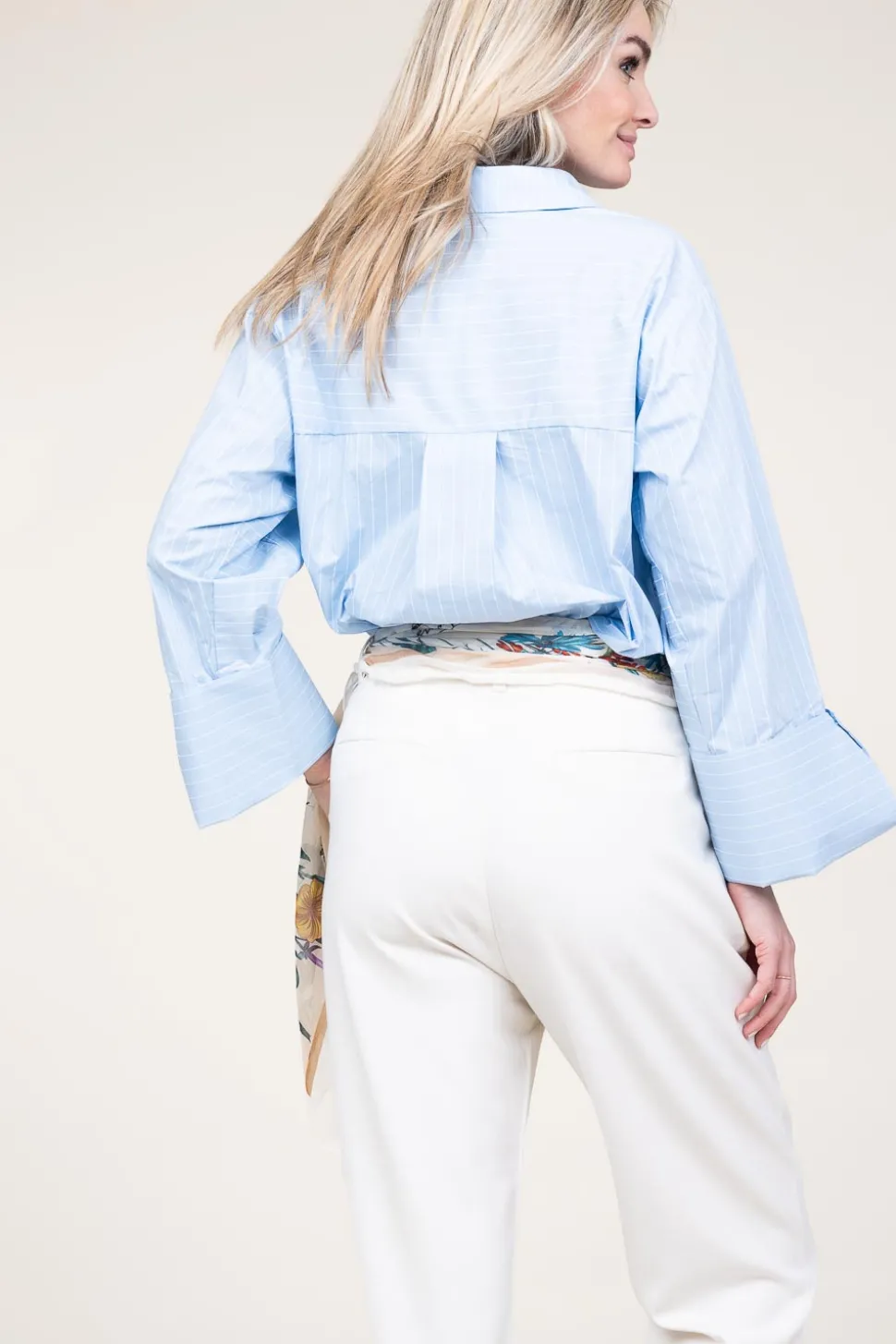 Striped Blouse Elda | Blue... | Aaiko | Little Soho