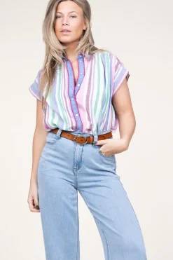Striped Blouse Guiseppa | Multi... | Stella Forest | Little Soho