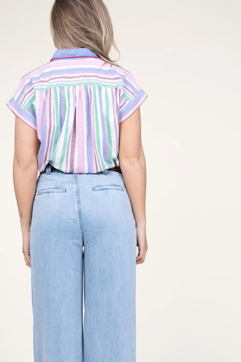 Striped Blouse Guiseppa | Multi... | Stella Forest | Little Soho