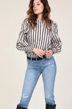 Striped Blouse Sadie | Natural... | Co'Couture | Little Soho