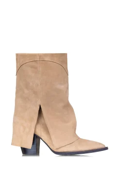 Suede Fold Boots Vegas | Beige... | Toral | Little Soho
