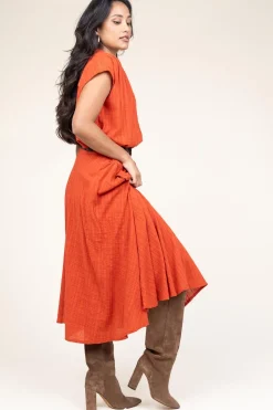 Suede Knee Boots Sofia | Brown... | Toral | Little Soho