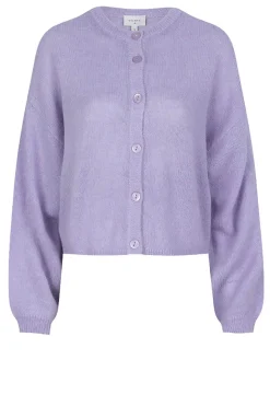 Super Soft Alpaca Cardigan Lando | Purple... | Dante 6 | Little Soho