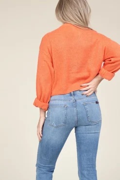 Super Soft Alpaca Cardigan Lando | Orange... | Dante 6 | Little Soho