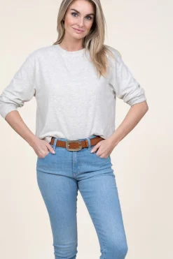 Super Soft Sweater Heather | Grey... | American Vintage | Little Soho