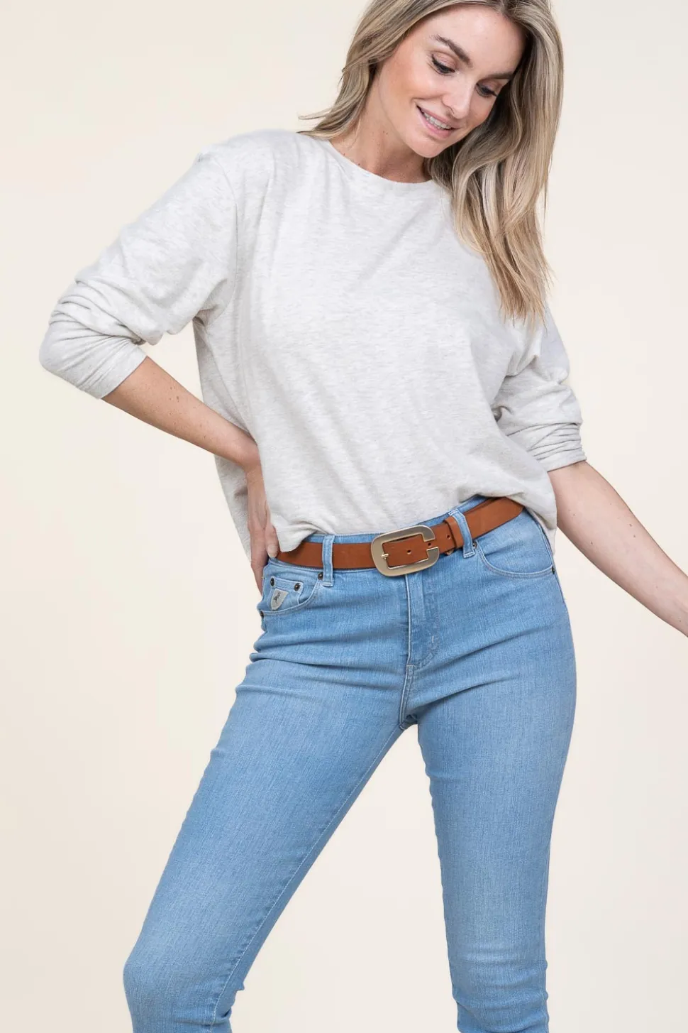 Super Soft Sweater Heather | Grey... | American Vintage | Little Soho