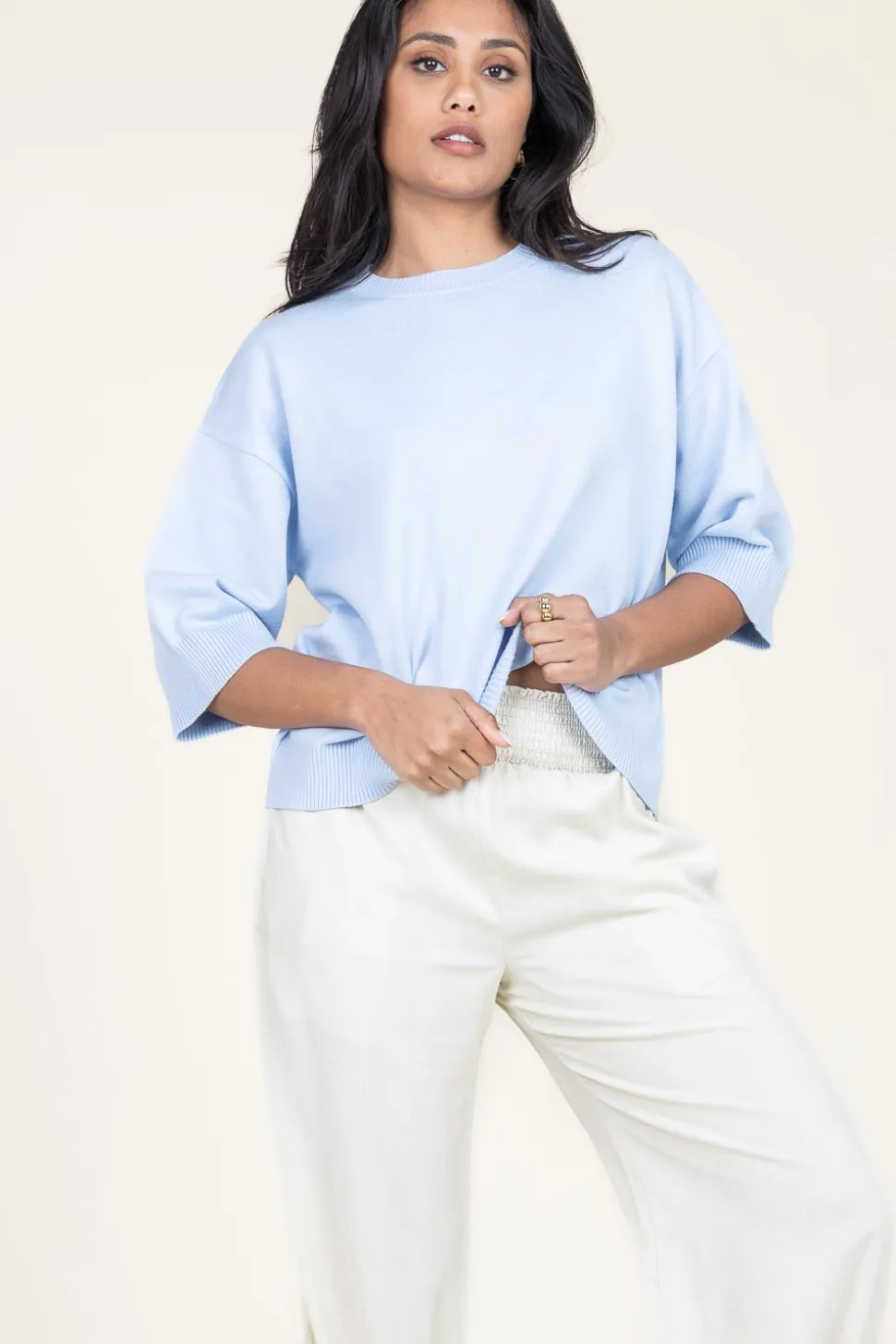 Super Soft Sweater Isidre | Blue... | Studio Ar | Little Soho