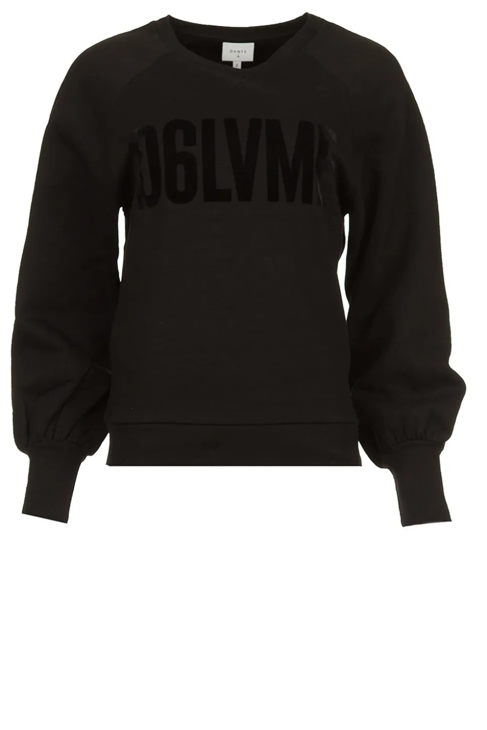 Sweater With Balloon Sleeves Love Me | Black... | Dante 6 | Little Soho