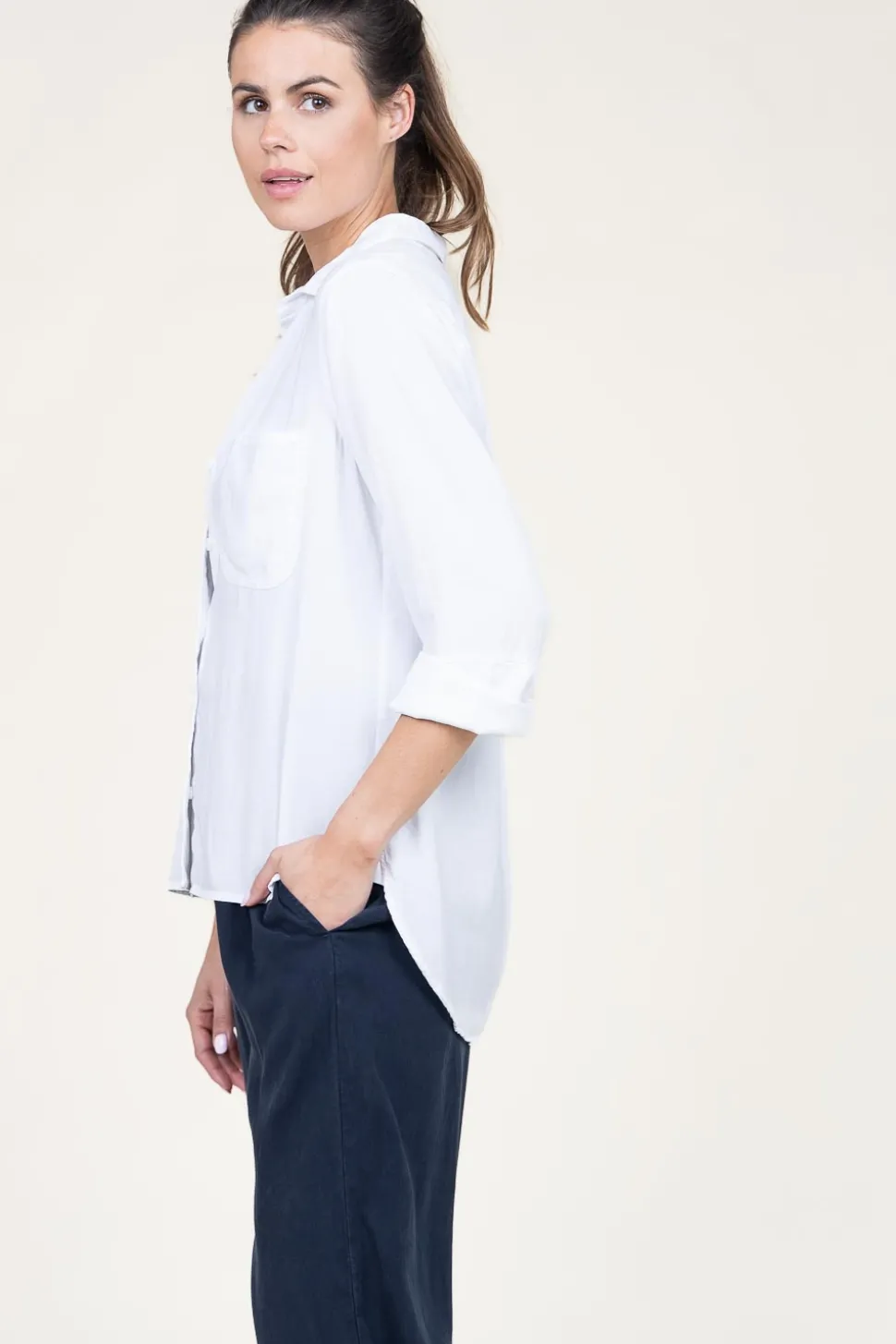 Tencel Blouse Kyra | White... | Bella Dahl | Little Soho
