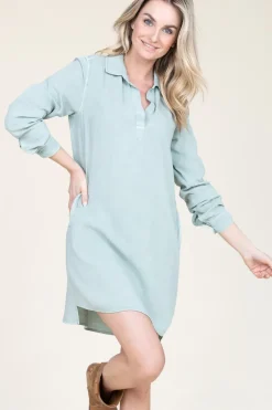 Tencel Dress Lisa | Green... | Bella Dahl | Little Soho