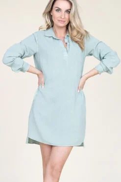 Tencel Dress Lisa | Green... | Bella Dahl | Little Soho