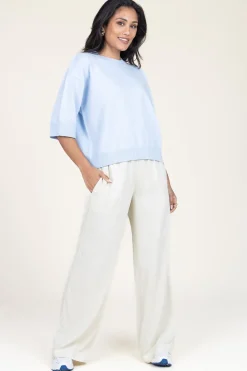 Tencel Wide Leg Pants Iris | Beige... | Bella Dahl | Little Soho