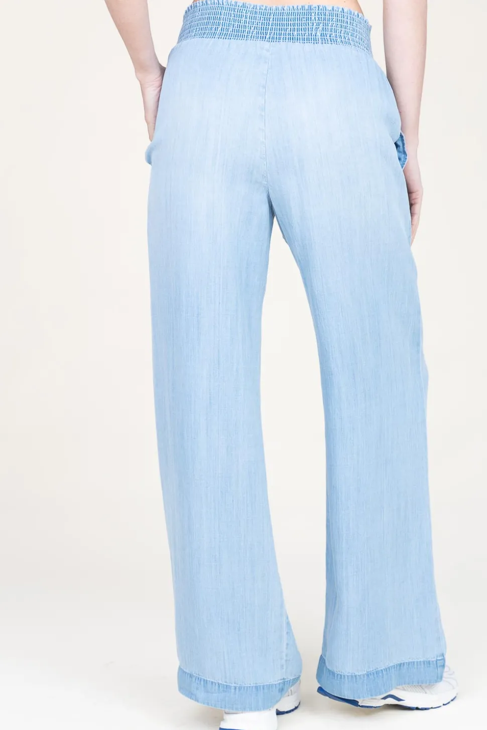 Tencel Wide Leg Pants Iris | Blue... | Bella Dahl | Little Soho