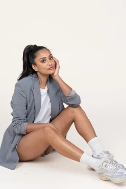 The Re-Run Vintage Sneaker | Silver... | Mercer | Little Soho