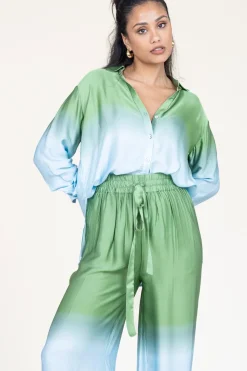 Tie-Dye Blouse Talmy | Green... | Ibana | Little Soho
