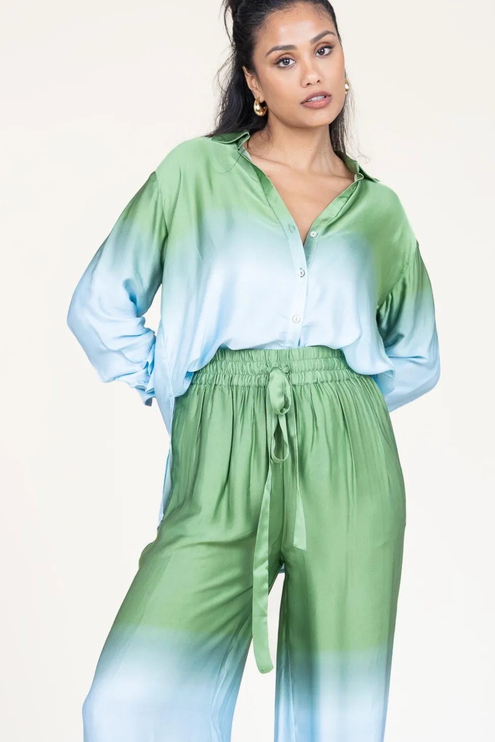 Tie-Dye Blouse Talmy | Green... | Ibana | Little Soho