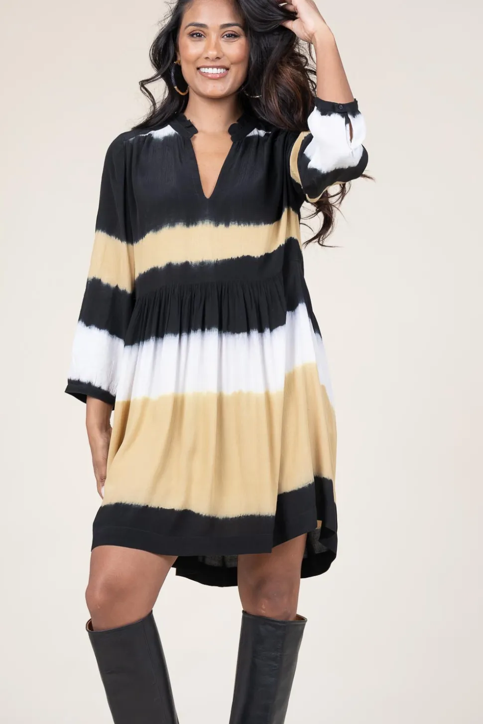 Tie-Dye Dress Vlada | Yellow... | Ba&Sh | Little Soho