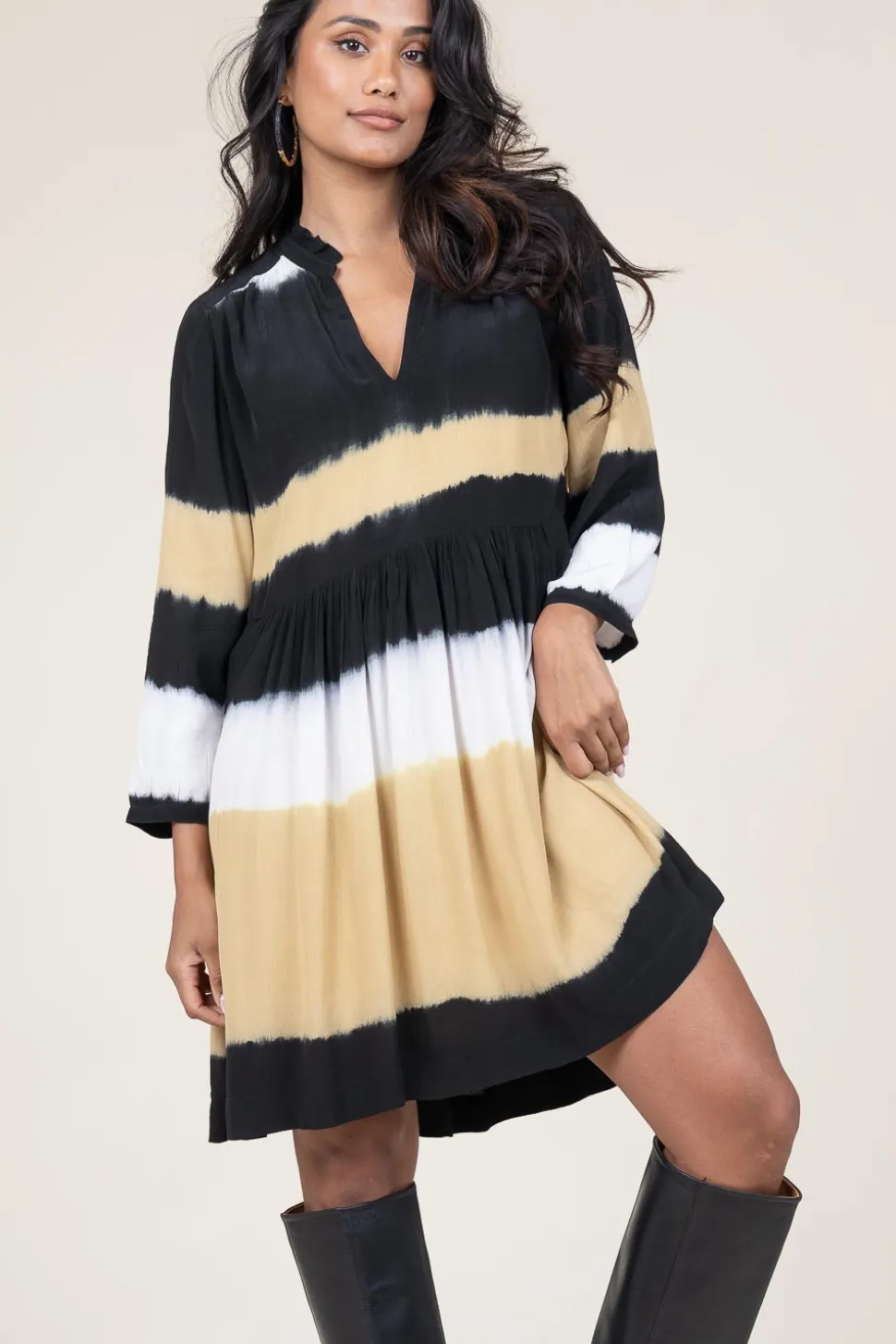 Tie-Dye Dress Vlada | Yellow... | Ba&Sh | Little Soho