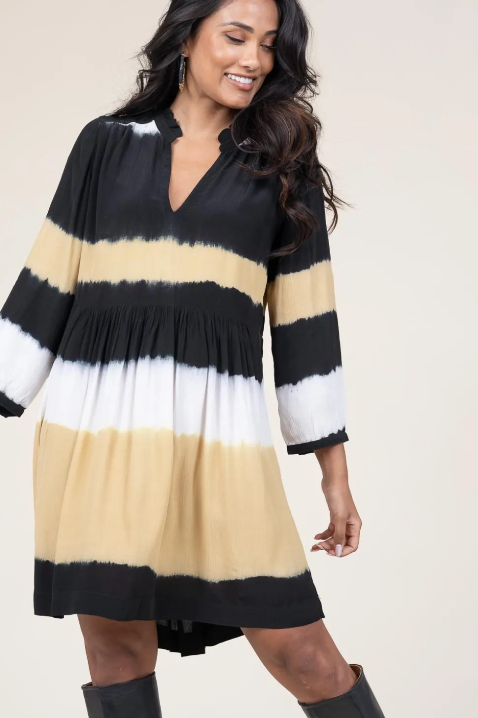 Tie-Dye Dress Vlada | Yellow... | Ba&Sh | Little Soho