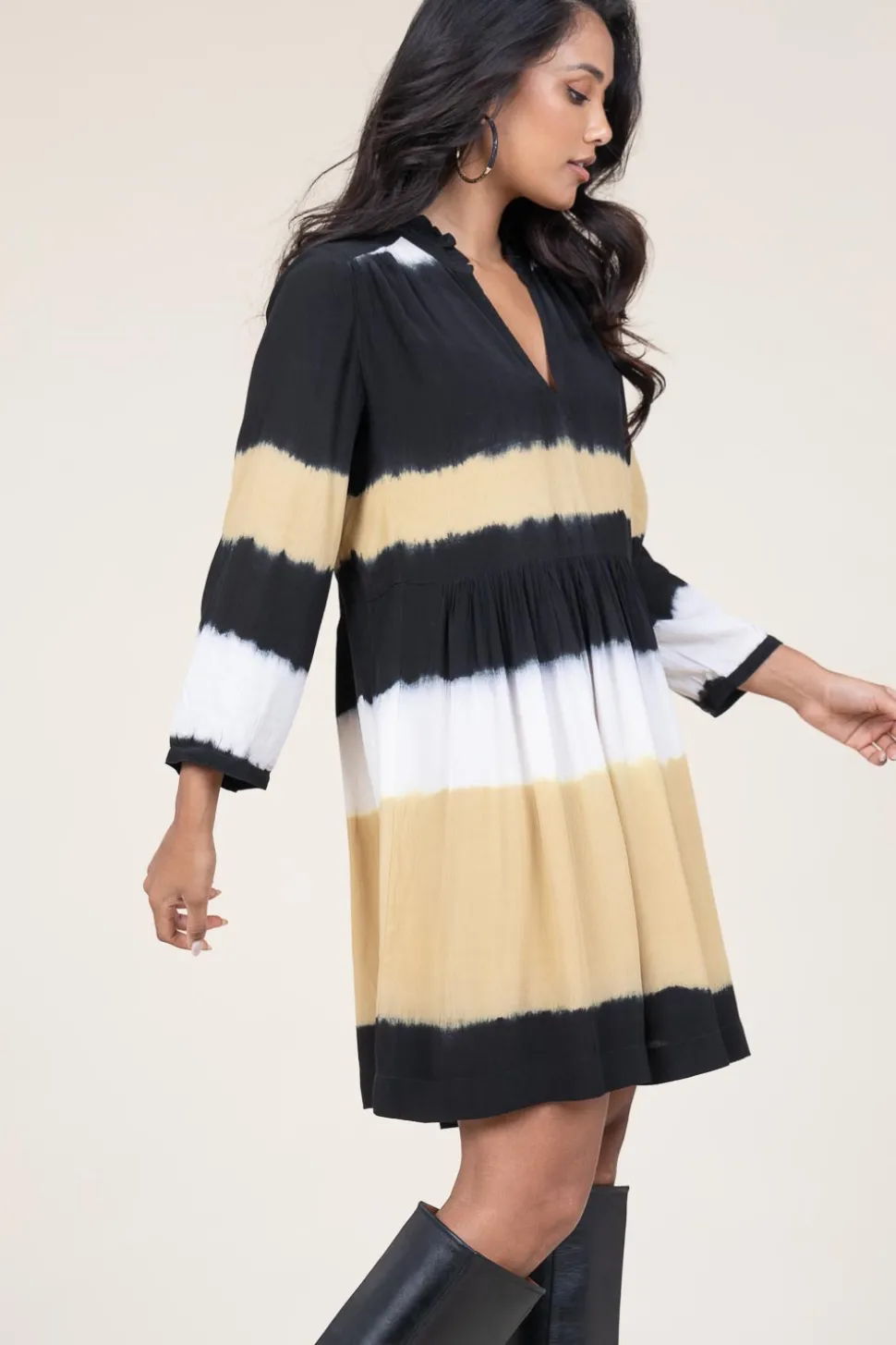 Tie-Dye Dress Vlada | Yellow... | Ba&Sh | Little Soho