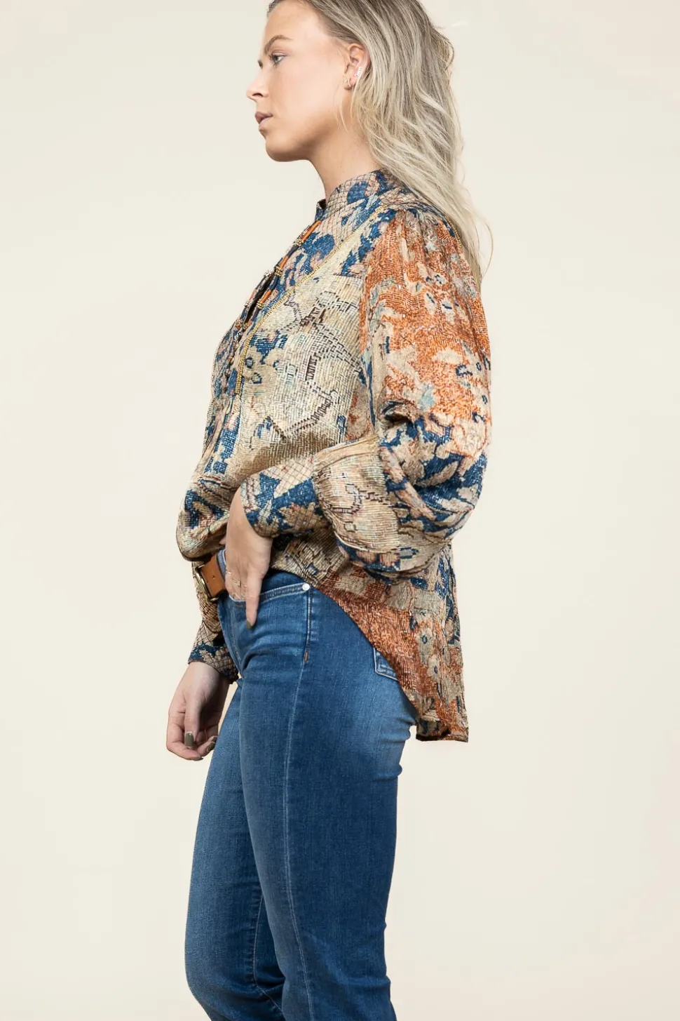 Top With Balloon Sleeves Norma | Multi... | Mes Demoiselles | Little Soho