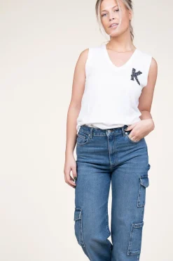 Top With Embroidery Bobfean | White... | Kocca | Little Soho