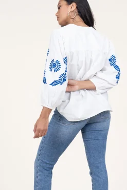 Top With Embroidery Faith | Natural... | Lollys Laundry | Little Soho