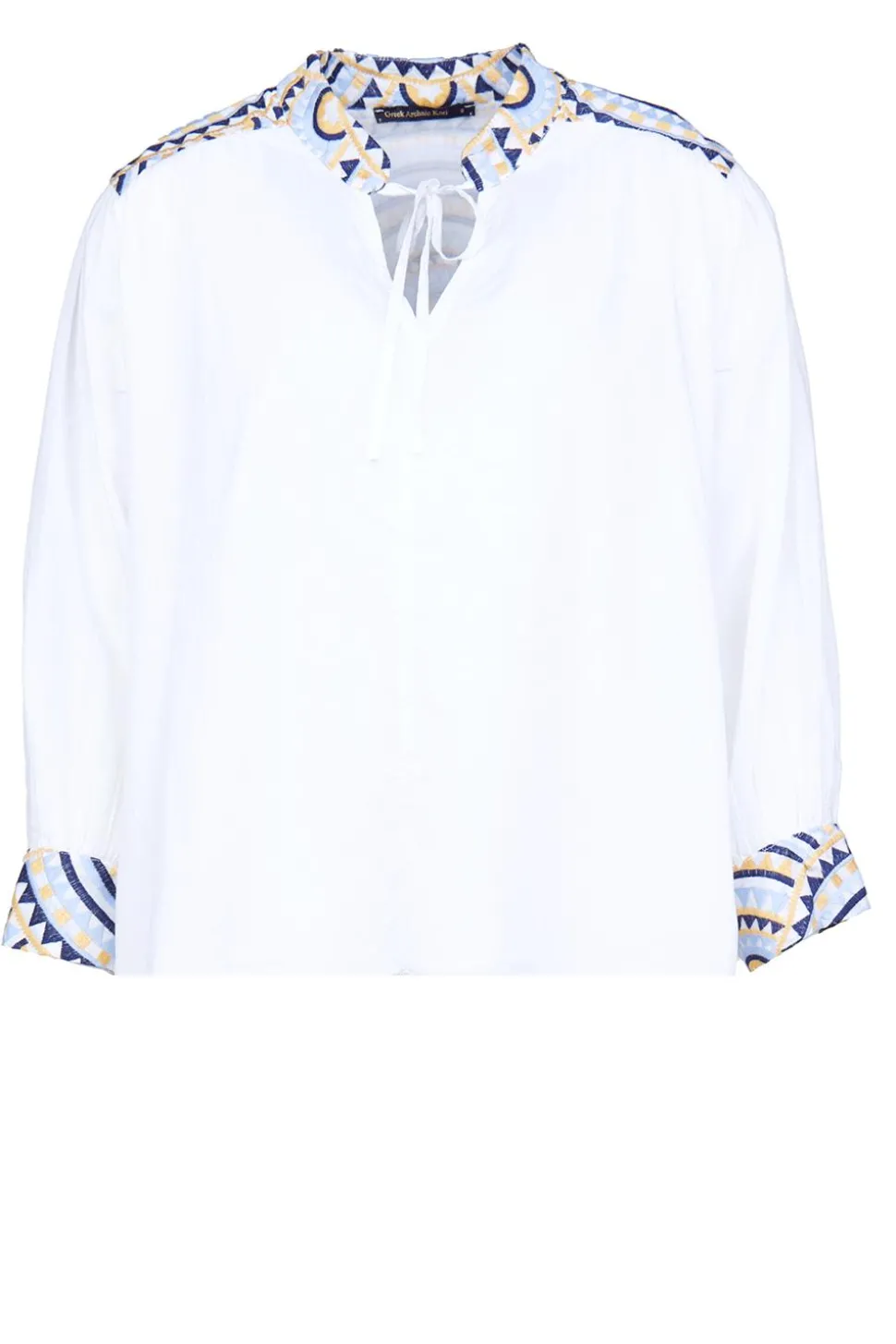Top With Embroidery Isadora | Natural... | Greek Archaic Kori | Little Soho
