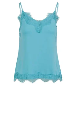 Top With Lace Details Puck | Blue... | Cc Heart | Little Soho